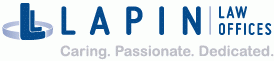 Lapin Law Offices logo: Caring. Passionate. Dedicated.